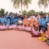 Village children on Vigyaana Bhavan terrace